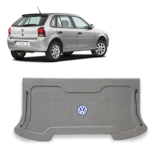 Tampão Porta Malas Gol G4 2006 A 2014 Carpete Cinza Claro c/ Furo Falante 6x9 em Oferta na Shopee