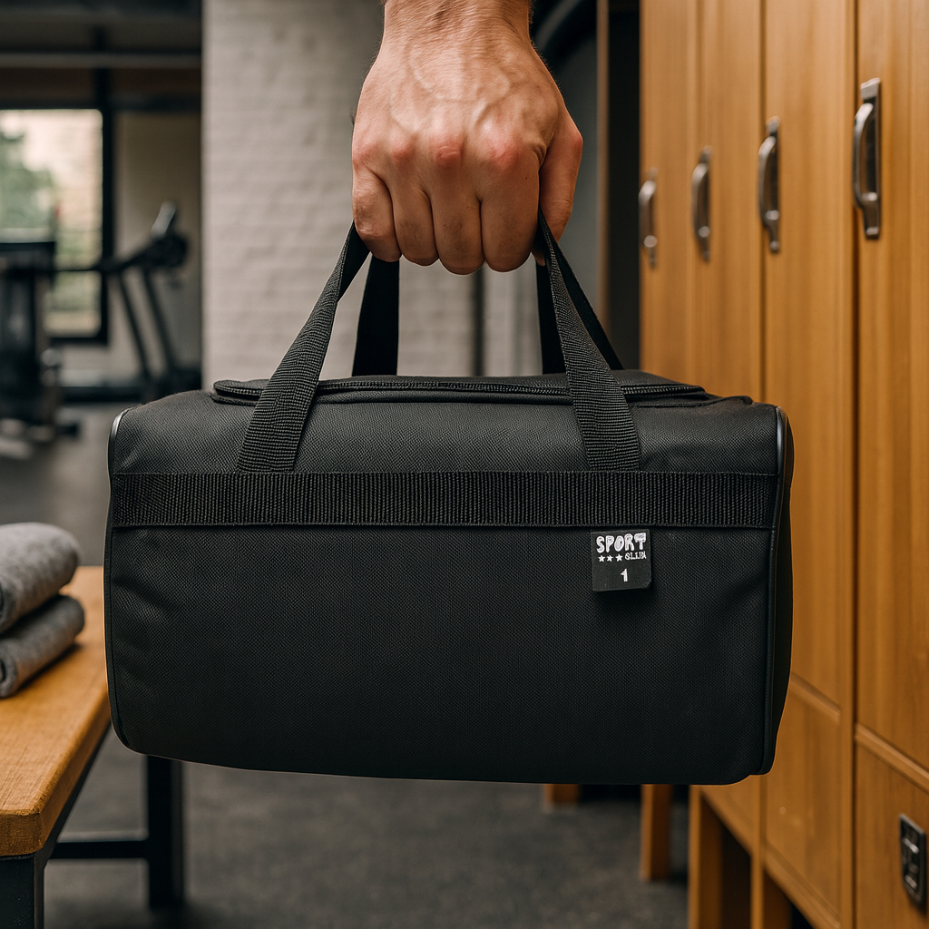 MALA BOLSA DE MÃO E OMBRO NR1 PEQUENA (PP)  PRETA PARA ACADEMIA, TRABALHO, FUTEBOL, MARMITA,MANICURE