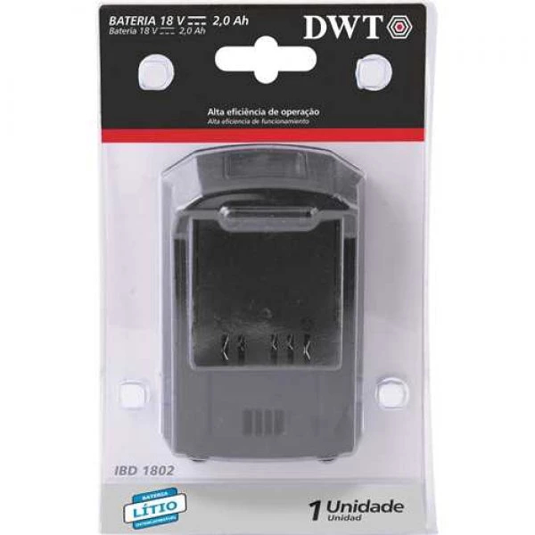 Bateria 18V Linha Intercambiavel 2.0 Ah IBD1802 DWT