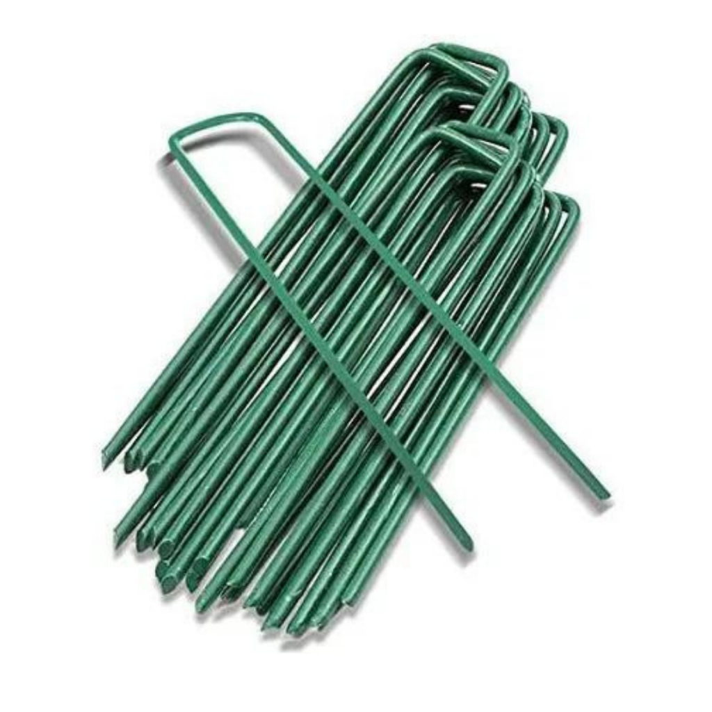 Ganchos, grampos para fixar a grama sintética no jardim kit com 20 ganchos - para jardinagem