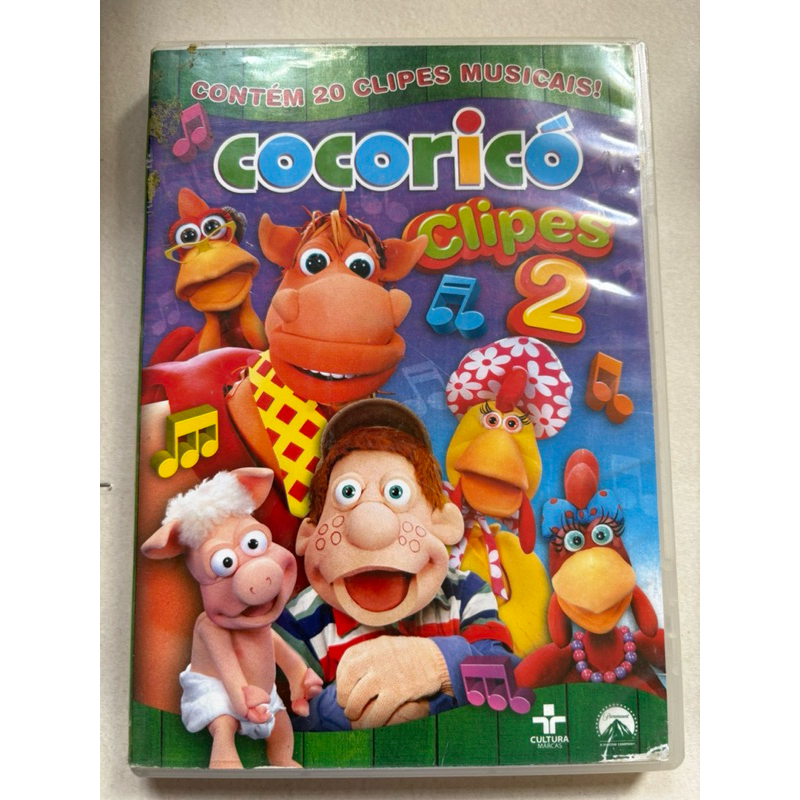 DVD Cocoricó Clipes 2 com 20 Clipes Musicais
