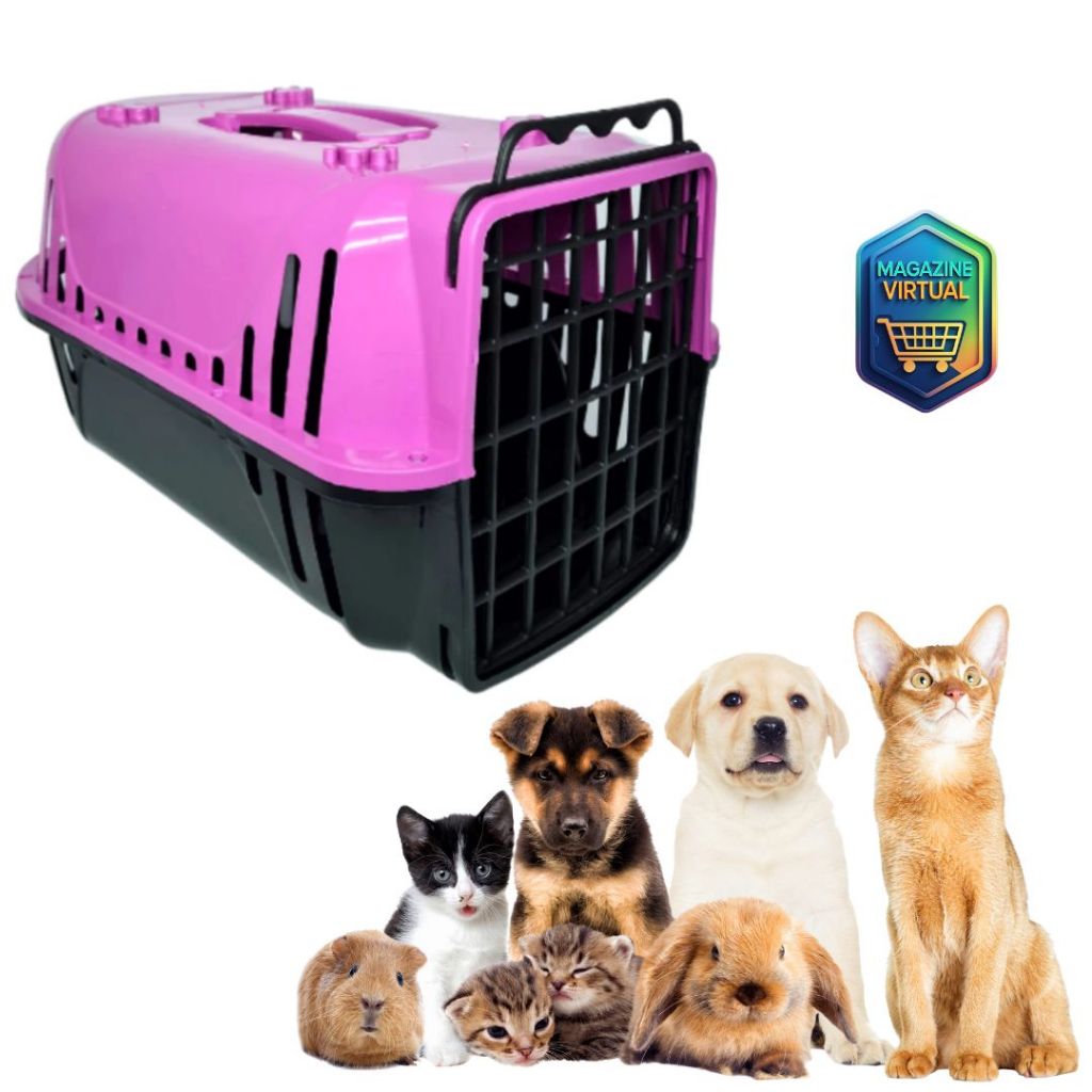 Caixa de Transporte Para Pets Cães Gatos Casinha de Viagem Número 1 - Tamanho Pequeno