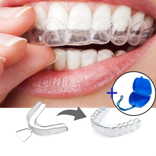 Kit 6 Placas Bruxismo Moldeira de Silicone Molde Caseiro Aparelho Inferior e Superior + ESTOJO em Oferta na Shopee