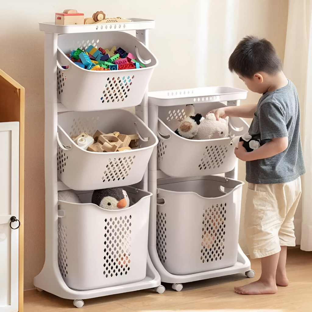 Organizador Armário Carrinho de Brinquedos Roupas Multiuso com Rodinhas Banheiro Lavanderia Cozinha Quartos em Oferta na Shopee