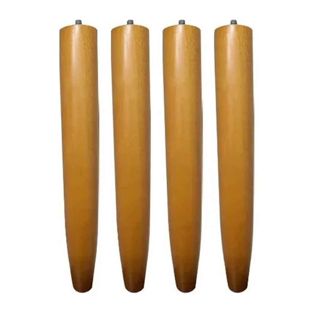 Pé Palito 30cm Madeira Mel Para Sofá E Puff em Oferta na Shopee