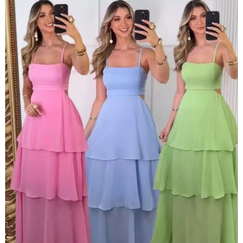 vestido longo de três maria para formatura casamento festa — imagem 1
