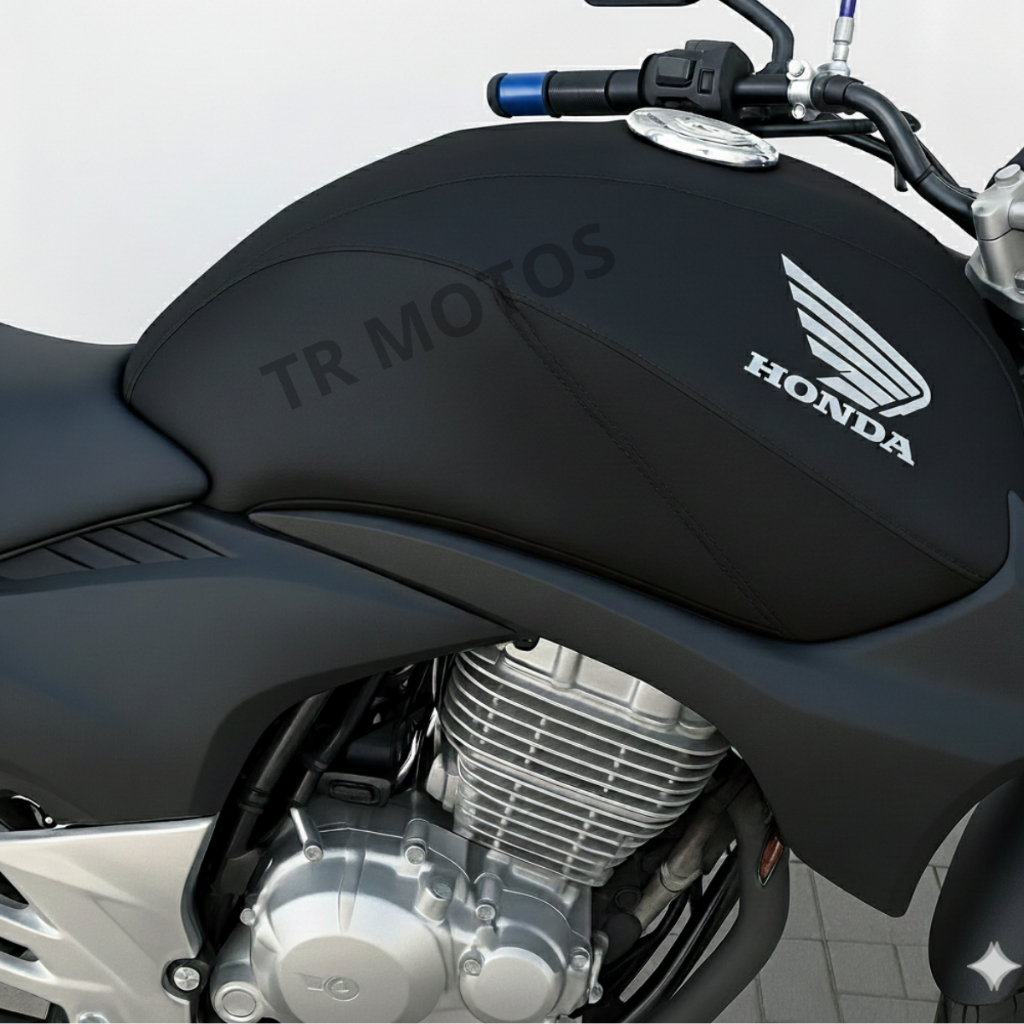 Capa Protetora De Tanque Moto Cb 300r 2009/2010/2011/2012/2013/2014/2015 Preta Preto em Oferta na Shopee