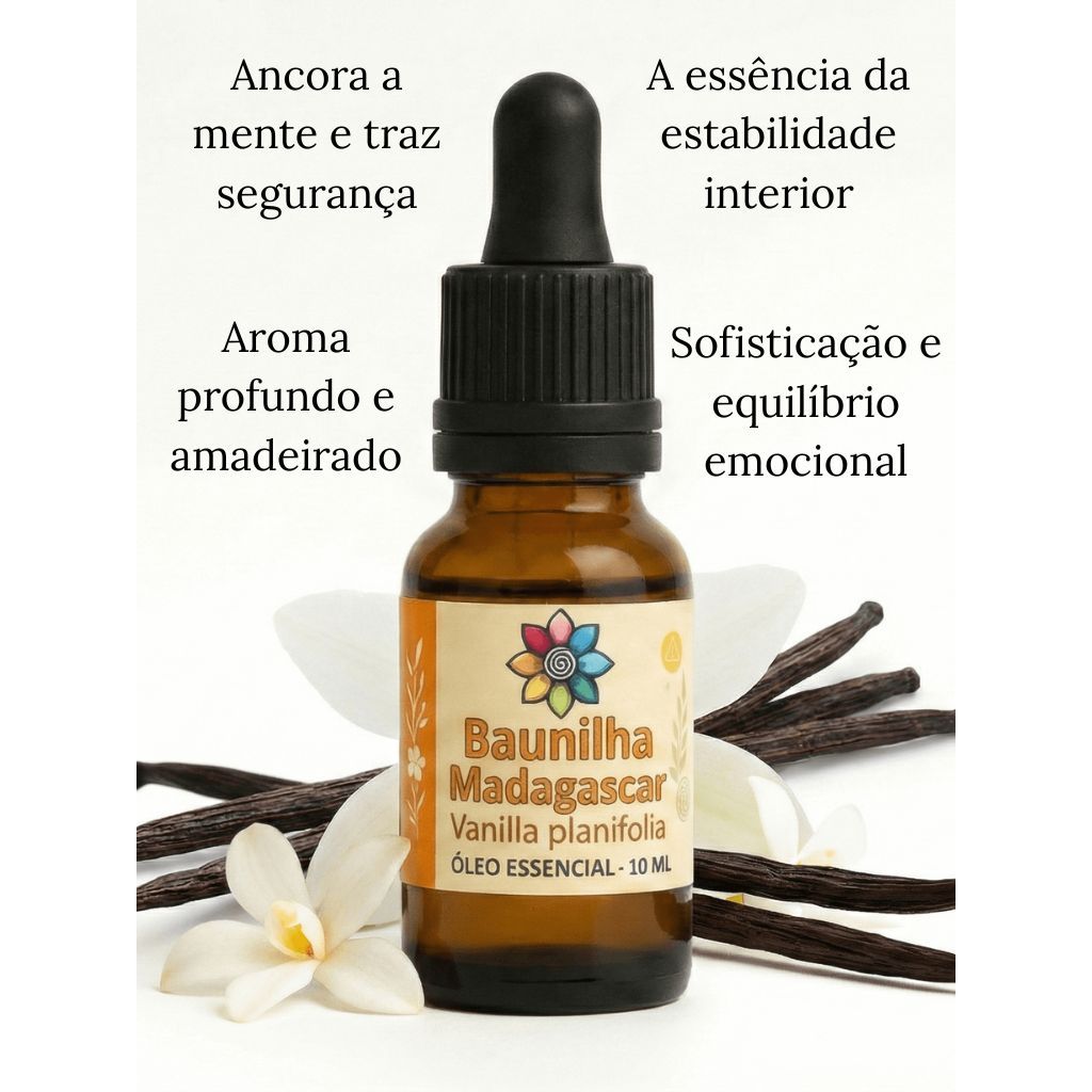 Óleo Essencial de Baunilha Madagascar 10 ml | 100% Puro - Ancora, estrutura e traz sofisticação em Oferta na Shopee