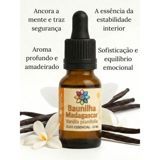 Óleo Essencial de Baunilha Madagascar 10 ml | 100% Puro - Ancora, estrutura e traz sofisticação em Oferta na Shopee