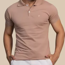 Camisa Gola Polo Masculina Camiseta 100% Algodão Roupas Casuais de Escritório Estilosa e Confortável