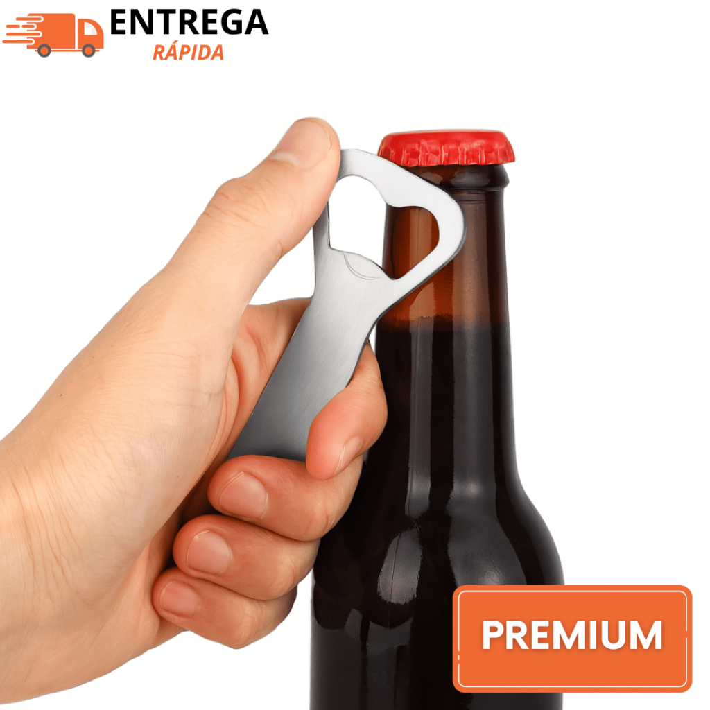 Conjunto Kit 12 Unidades - Abridor de Garrafas Latas Para Bar e Bebidas Qualidade Garantida Premium