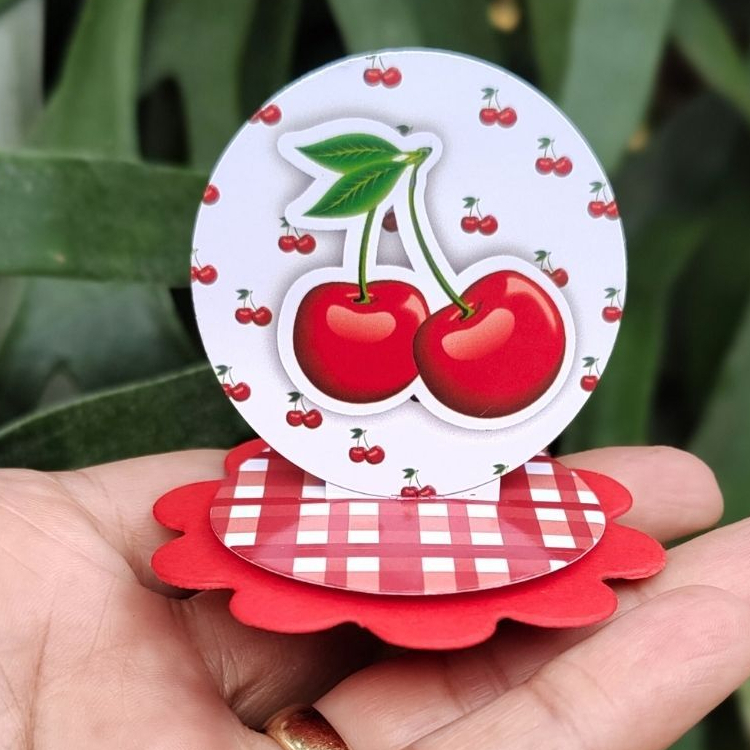 Aplique Em Pé Lembrancinha Aniversário Festa Infantil para Caixa Acrílica, Latinha Cereja Cerejinha em Oferta na Shopee