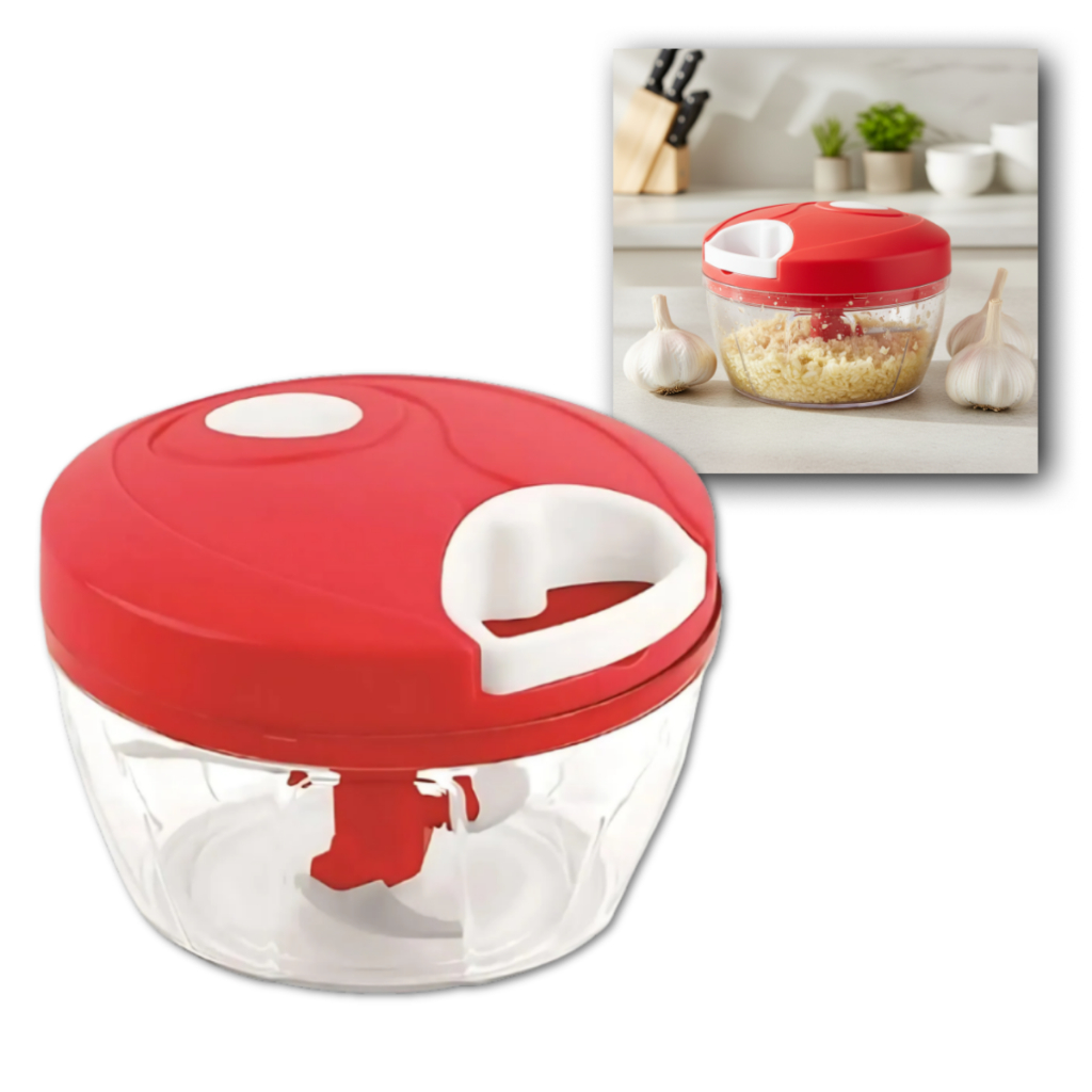 Triturador Processador Manual Alho 3 Lâminas 500ml Processador de Alho Utensílios Para Cozinha