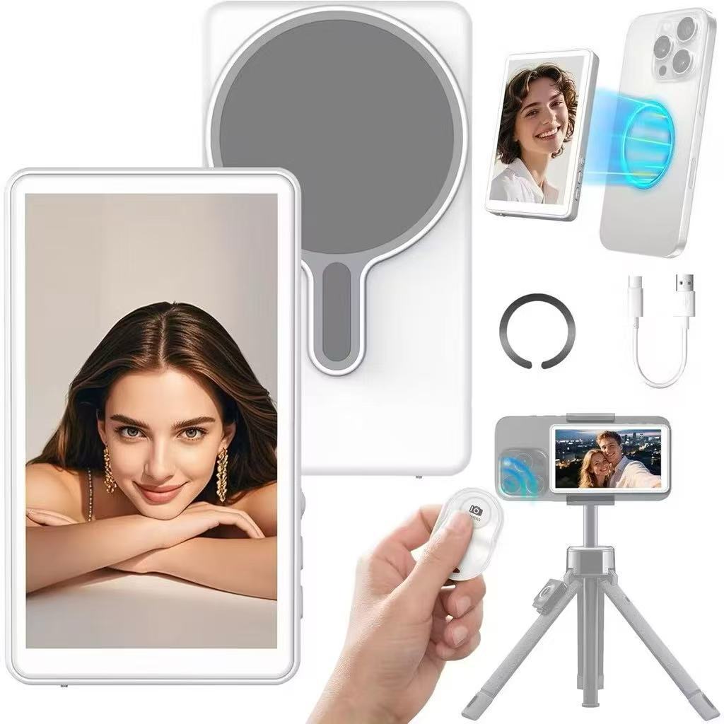 Tela Magnética Monitor Para Celular Sem Fio Smartphone Selfie
