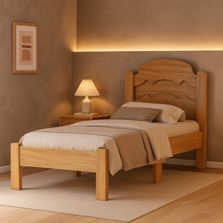 Cama Solteiro Iris MDF Reforçada c/ 6 Pés- Base Reforçada- Ideal para Colchão 88x188cm em Oferta na Shopee