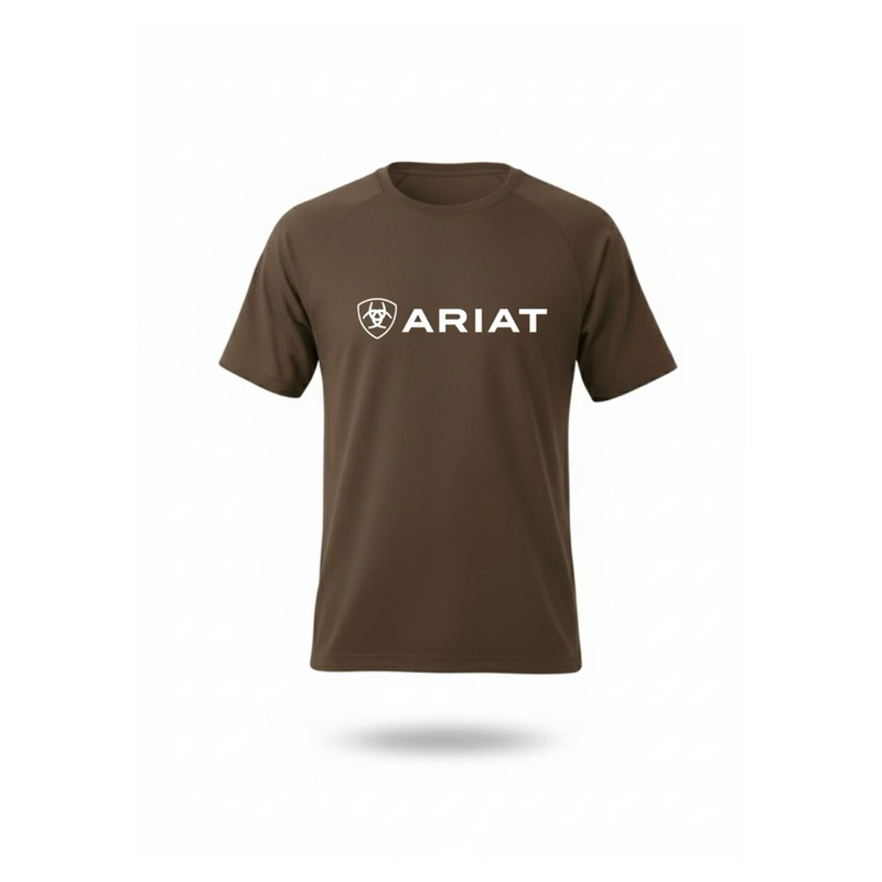 camiseta country estampada Ariat 100% algodão personalizada rodeio