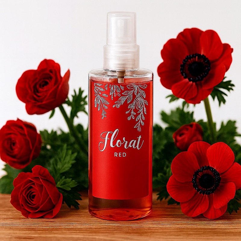 Body Splash Feminino Florat Red • Alta Fixação • Fragrância Floral Doce • Perfume Corporal