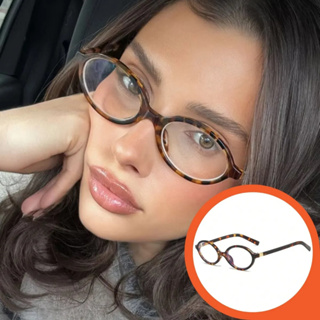 Óculos moda Y2K feminino miu oval retrô, padrão tartaruga, dobradiça metálica durável em Oferta na Shopee