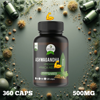 KIT 3X1 M0RING@ + ASHWAG + MAK@ 120 CAPSULAS 500MG em Oferta na Shopee