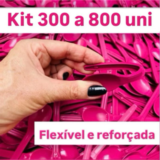 Kit 300~800 Colheres Rosa Descartáveis Reforçada e Flexíveis para Sorvetes e Sobremesa em Oferta na Shopee