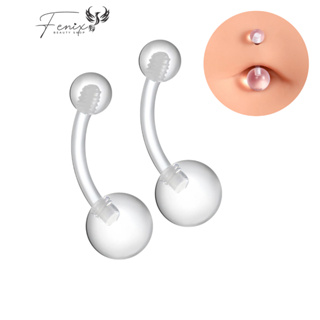 Piercing Umbigo Banana Bioflex em Oferta na Shopee