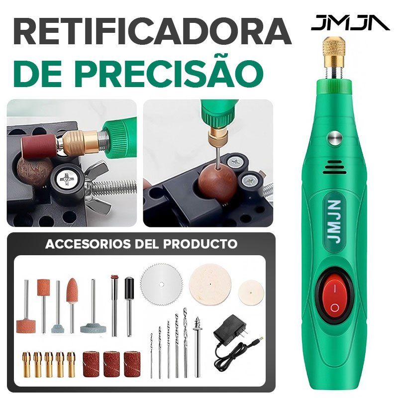 JMJN Mini Esmerilhadeira Elétrica De Perfuração Conjunto 18000rpm Velocidade Variável Polimento De Ferramentas Rotativas em Oferta na Shopee