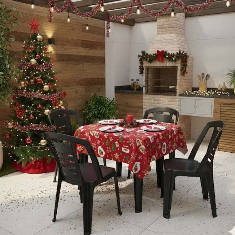 Conjunto Mesa de Plástico com 4 Cadeiras: Onde Comprar | BuscaProdutos