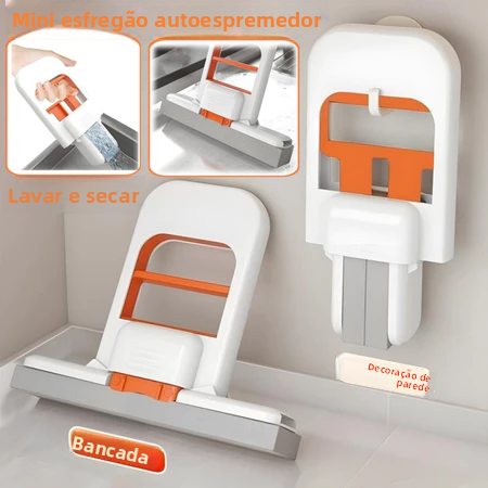 Mop de mesa multifuncional dobrável, mãos livres, para limpeza de mesas de centro e mesas em algodão