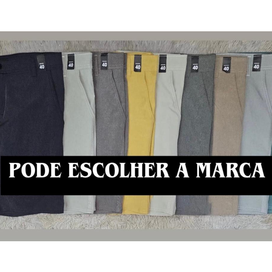 Bermuda Masculina  social Passeio no tecido elastano estilho casual tecido molinho e secagem rápida em Oferta na Shopee