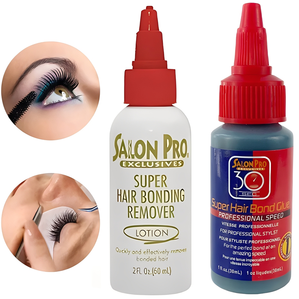 Kit Salon Pro Cola para Cílios 30s + Removedor Profissional Ideal para Maquiagem Profissional e DIY