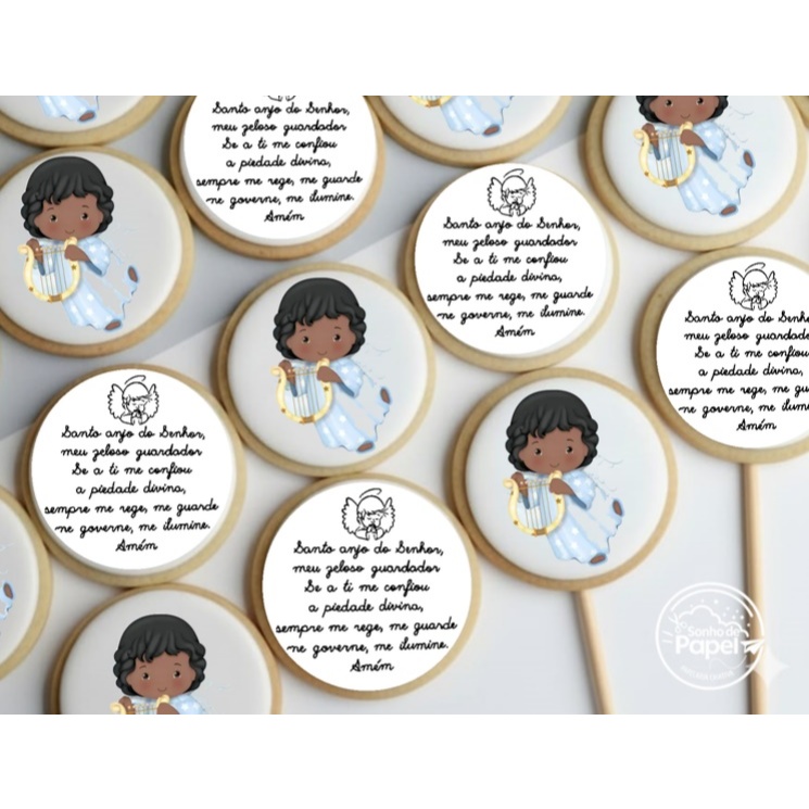 Papel Arroz Batizado, crisma e primeira comunhão/ Lembracinha batizado/Lembrancinha crisma/ 20 unidades - 5 cm