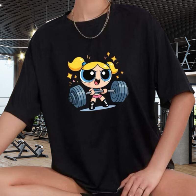 Camiseta blusa Academia Streetwear malhação fitness gym lindinha as meninas super poderosas unissex