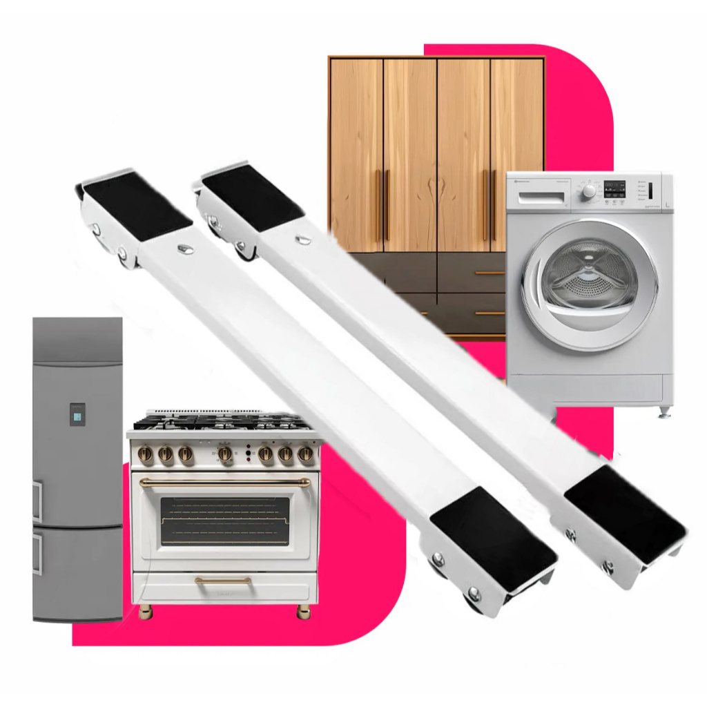 Imagem 1/2pcs Suporte De Base Com Rodinha Para Aparelho Movedor Móveis Geladeira E Máquina De Lavar Lousa Base