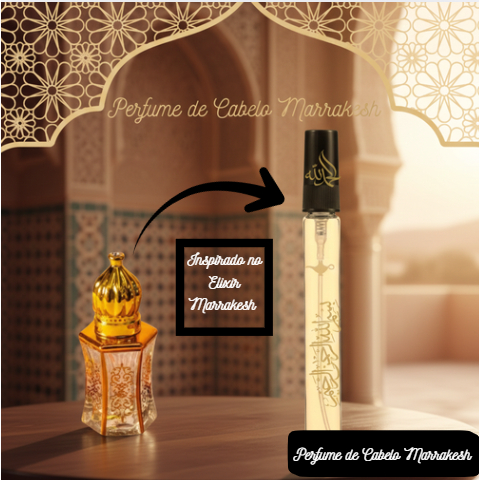 Perfume de Cabelo 10ml – Inspirado no Elixir Marrakesh | Exclusivo em Oferta na Shopee