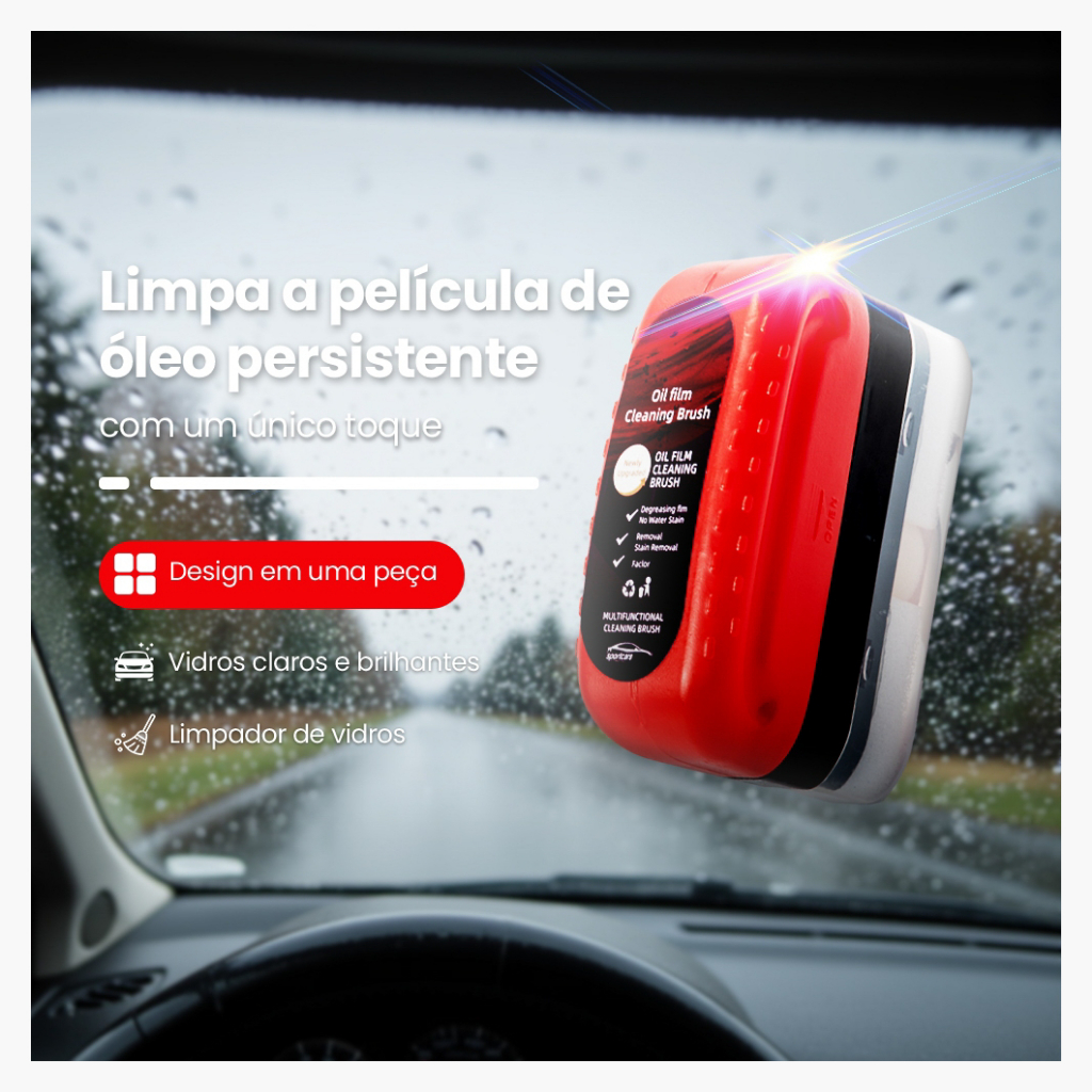 Escova de limpeza de filme de óleo de vidro de carro 120ml Caixa Colorido Armazenamento Conveniente FYMC101