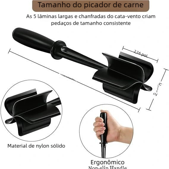 Utensílio Cozinha Trituração Separação Carne moída Lâminas Chanfradas Desfiar Frango Amassar Legumes em Oferta na Shopee