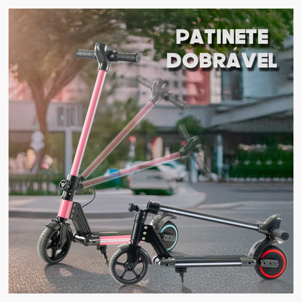 patinete eléctrica de equilíbrio 6 polegadas dobrável kit de proteção grátis Velocidade 12km/h autonomia até 8km KBD60LV