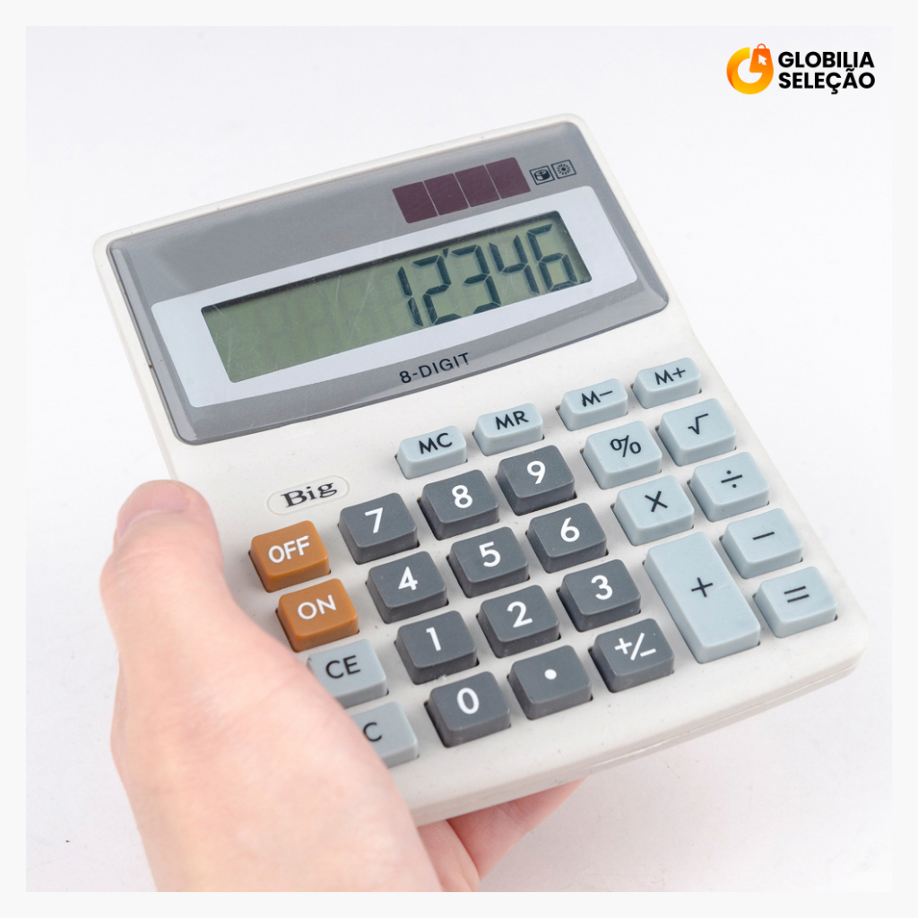 Calculadora LCD 8 dígitos Papelaria do estudante Ferramentas de exame Calculadoras ferramentas escritório Calculadora