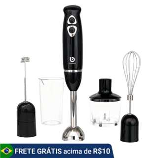 COIBEU Mixer Power Inox 5 Em 1 ,600w Batedor Processador 127V，Misturador Batedor em Oferta na Shopee