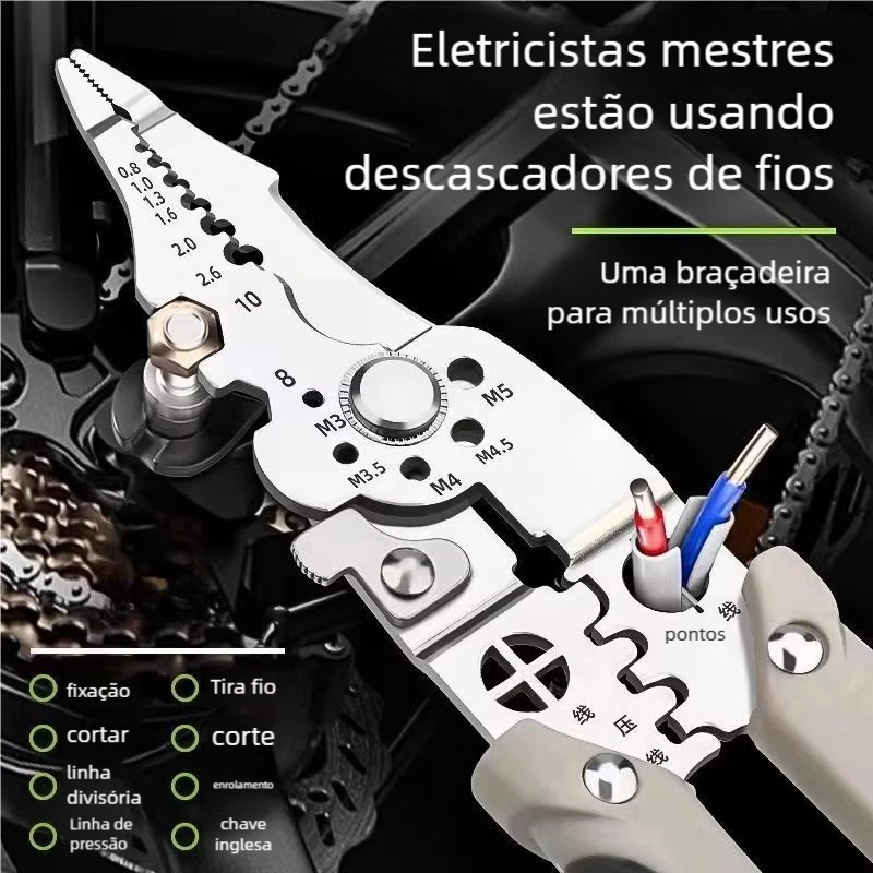 Multifuncional Alicate 22 Funções - Descascador, Cortador e Ferramenta Prática