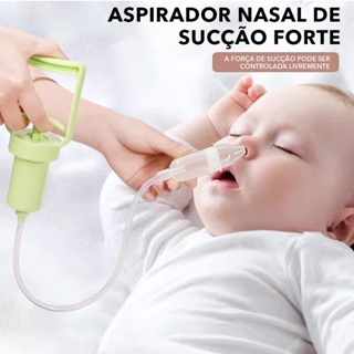 Aspirador Nasal de Sucção para Bebê Recém-Nascido | Silicone Seguro, Fácil Limpar, Sem Dor em Oferta na Shopee