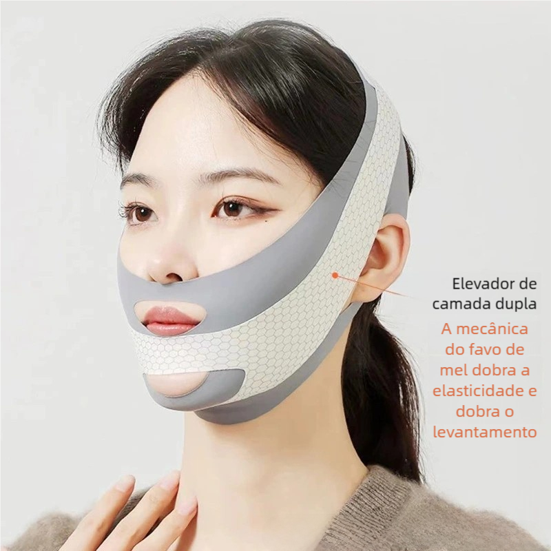 Máscara de Lifting VFace - Firmamento Facial, Antirrugas e Contra Papada (Rejuvenescedor)