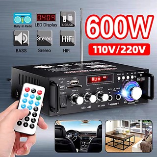 Super Amplificador 110v/220V Em geral  Bass 600W Bluetooth USB FM FM AUX SD Karaoke controle remoto Home Cinema