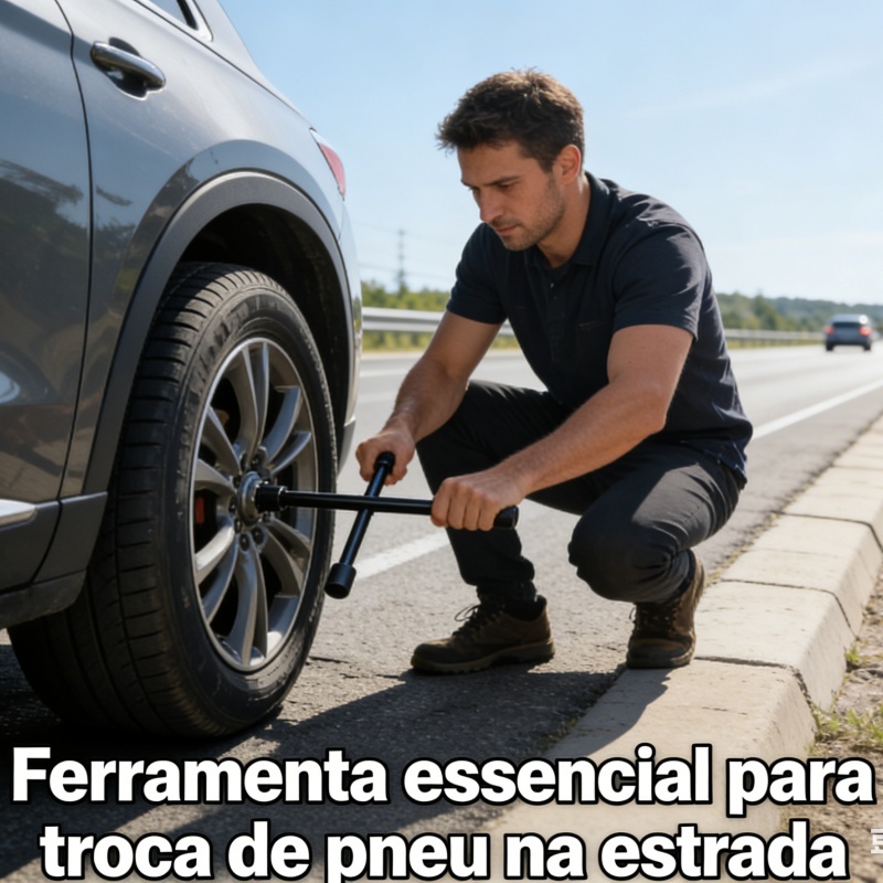 Chave De Roda Cruz Estrela 4 Bocas Universal Carro 12-13-14-17mm Chave De Boca Ninja Y 3 Bocas Emergência