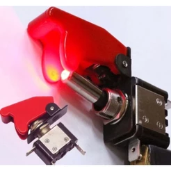 chave Botão Caça Tictac Led Turbo Tuning Liga Desliga On Off Neon 12 V