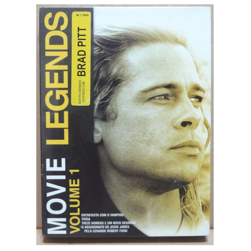 Brad Pitt Entrevista Vampiro Tróia 13 Homem Segredo Assassinato Jesse James 4 Filmes Box DVD Lacrado
