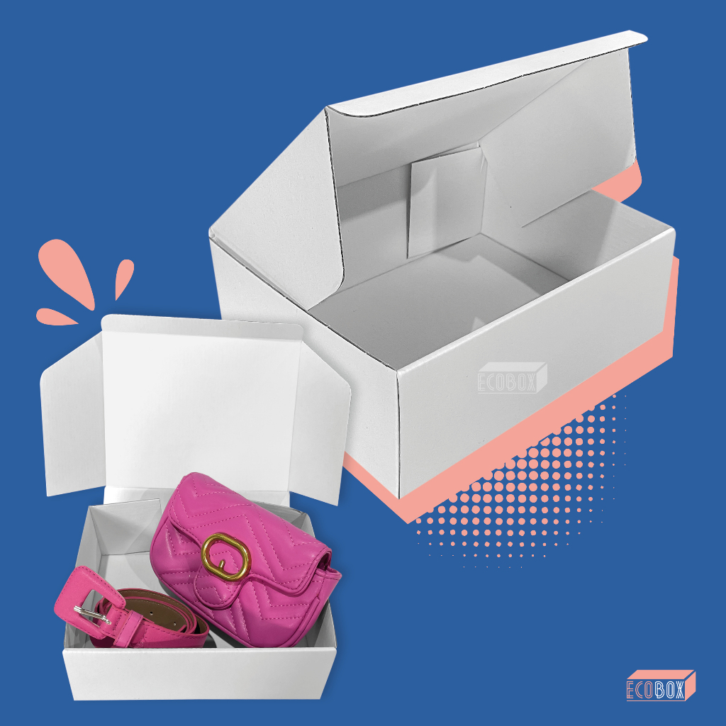 Kit Caixas de Papelão Branca 20x16x7cm Envios E-commerce Correio Delivery Doces em Oferta na Shopee