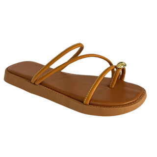 Sandália Flat Papete Tendência Meia Lua Tiras Sofisticada Calce Fácil Envio Imediato Promoção em Oferta na Shopee