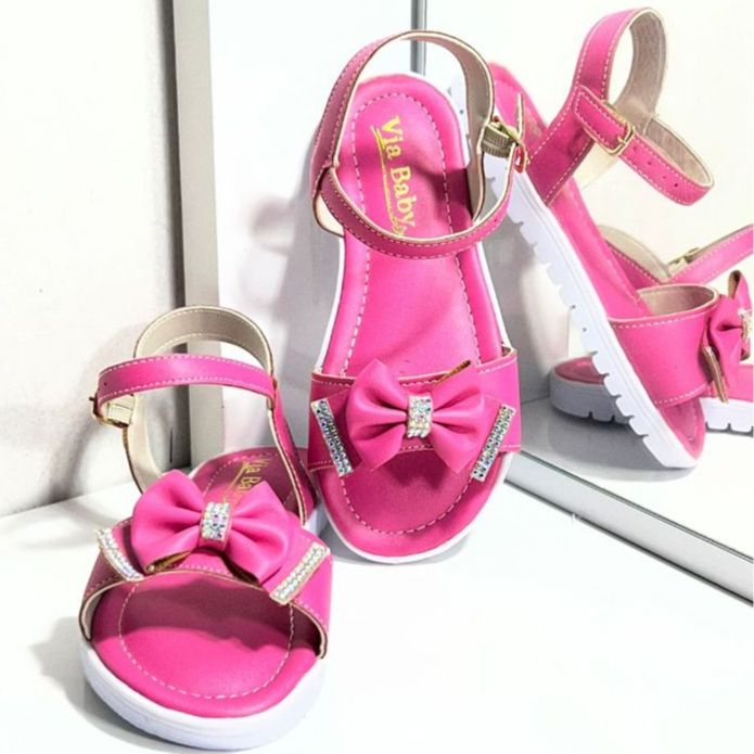 Sandália Infantil Menina Casual Luxo Com Laço Super Confortável Leve  Qualidade Premium Do 20 ao 27 em Oferta na Shopee