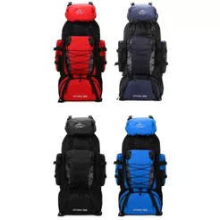 Mochila 90L Grande Capacidade para Camping, Trilha, Trekking e Viagem, Bolsa de Aventura Unissex